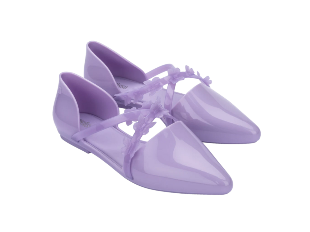 MELISSA POINTY STRIPE FLY AD – LILAC