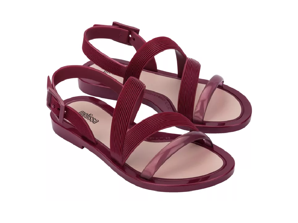 MELISSA WARM SANDAL AD – RED/METALLIC PINK